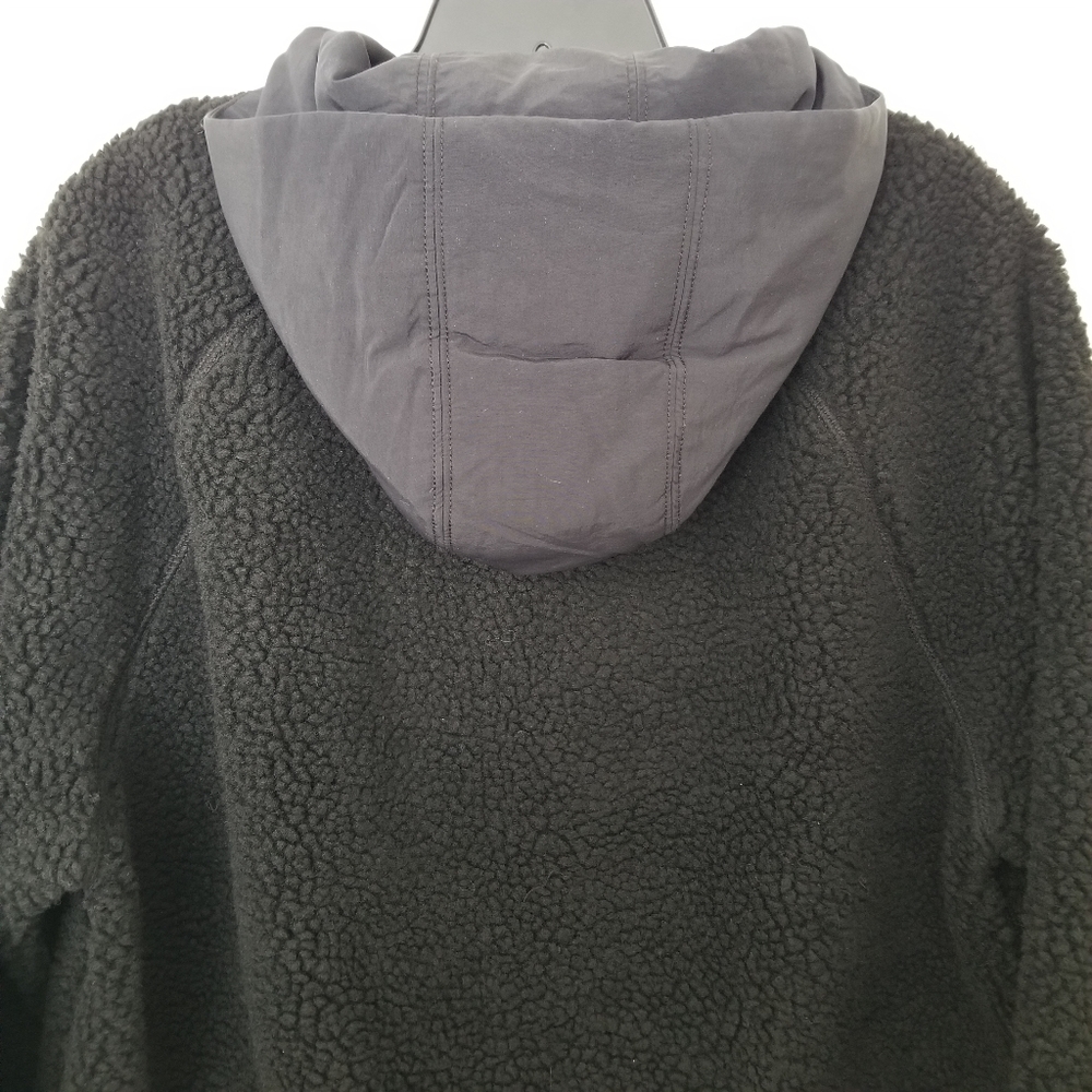J.CREW Men's Hooded Sherpa Jacket Coat M Black NWT - Picture 9 of 14